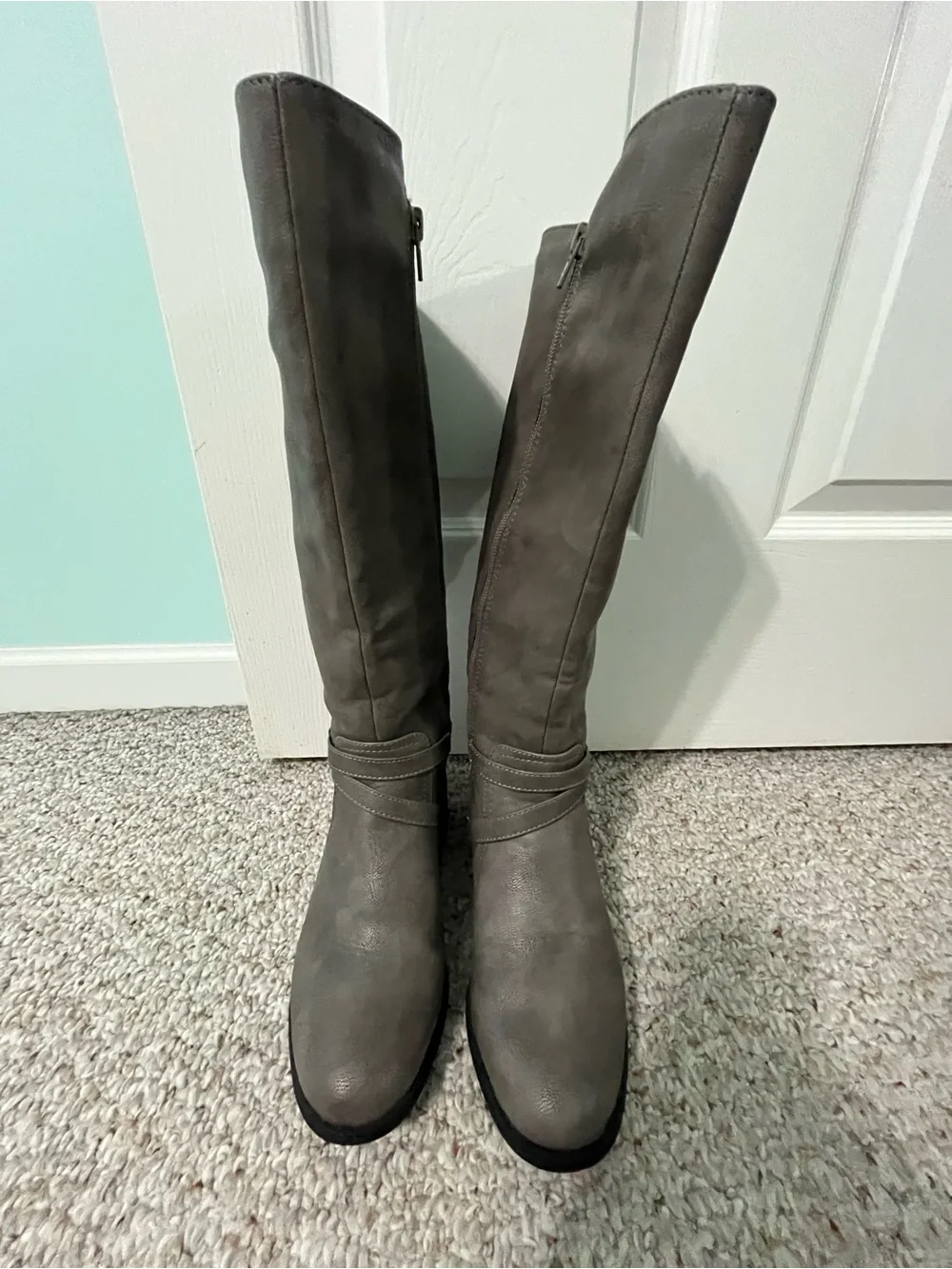 Life Stride Gray Over-the-Knee Riding Boots